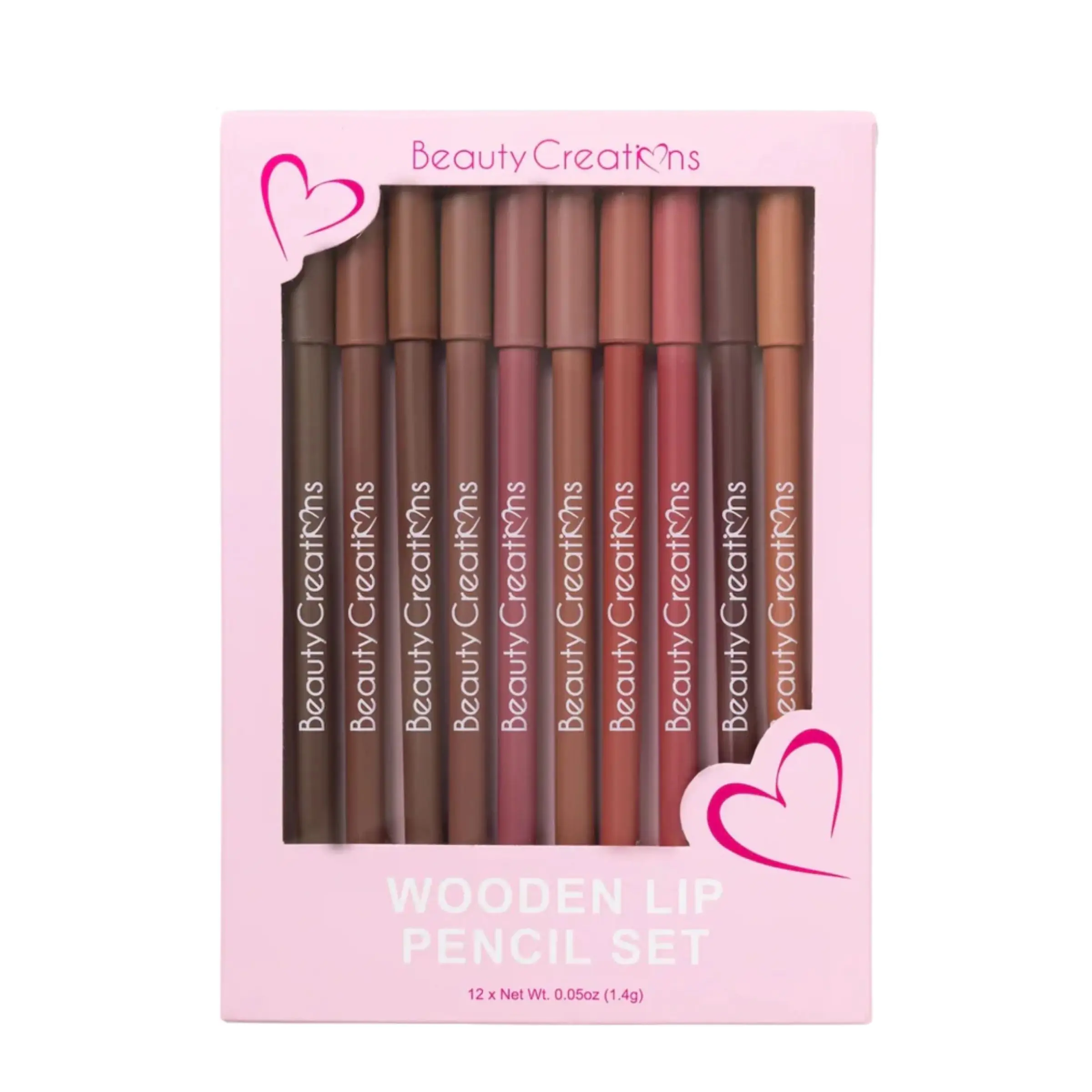 Beauty Creations Own Your Beauty Wooden Lip Pencil Set