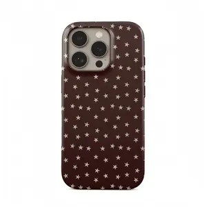 Brown Star iPhone Case |   Durable and Shockproof Protective Smart Case, Compatible with iPhone 17[Pro max], 16Pro 15, 14, 13, 12, 11 - A Gift for Her and Loved Ones