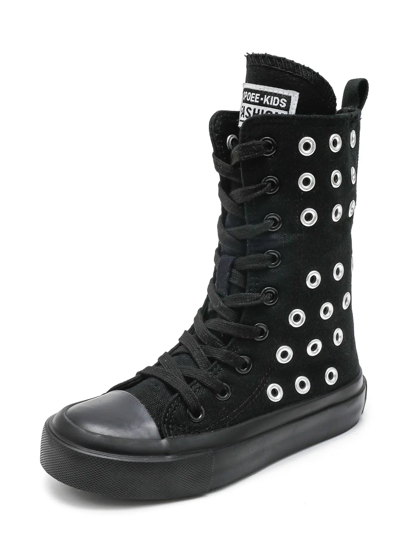 OPOEE Boys and Girls Casual High Top Children's Canvas Shoes Fashion Street Dance White Campus Shoes Outdoor Leisure sneakers Shoes
