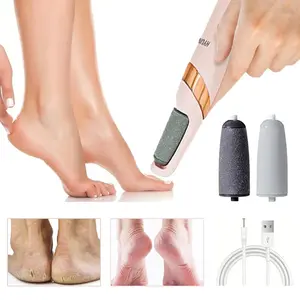 Rechargeable Electric Foot File, Portable Foot Grinder with Replacement Head, Pedicure Machine, Professional Rechargeable Pedicure Tool for Home Foot Care, Foot Rasp, Nail, Single Item, Manicure