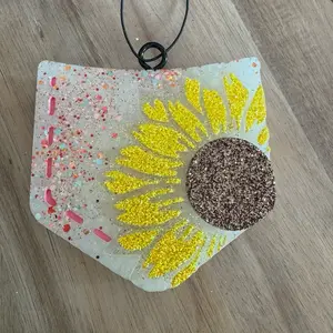 Sunflower freshie, car freshie, flower, pocket