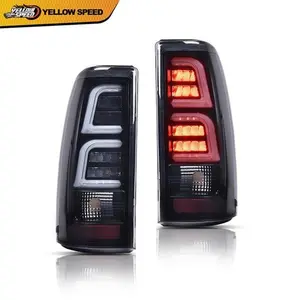 LED Tube Tail Light Assembly, LED Lights Car Rear Brake Lamps Fit for 99-2006 Chevy Silverado & GMC Sierra