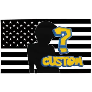 Black Flag Custom America Flag 3x5 ft Double Sides Print Personalized Flags Design Your Image Funny Tapestry Poster For Decorate Clubs Concerts Bars University Dormitories Living Rooms Bedrooms Christmas Gift