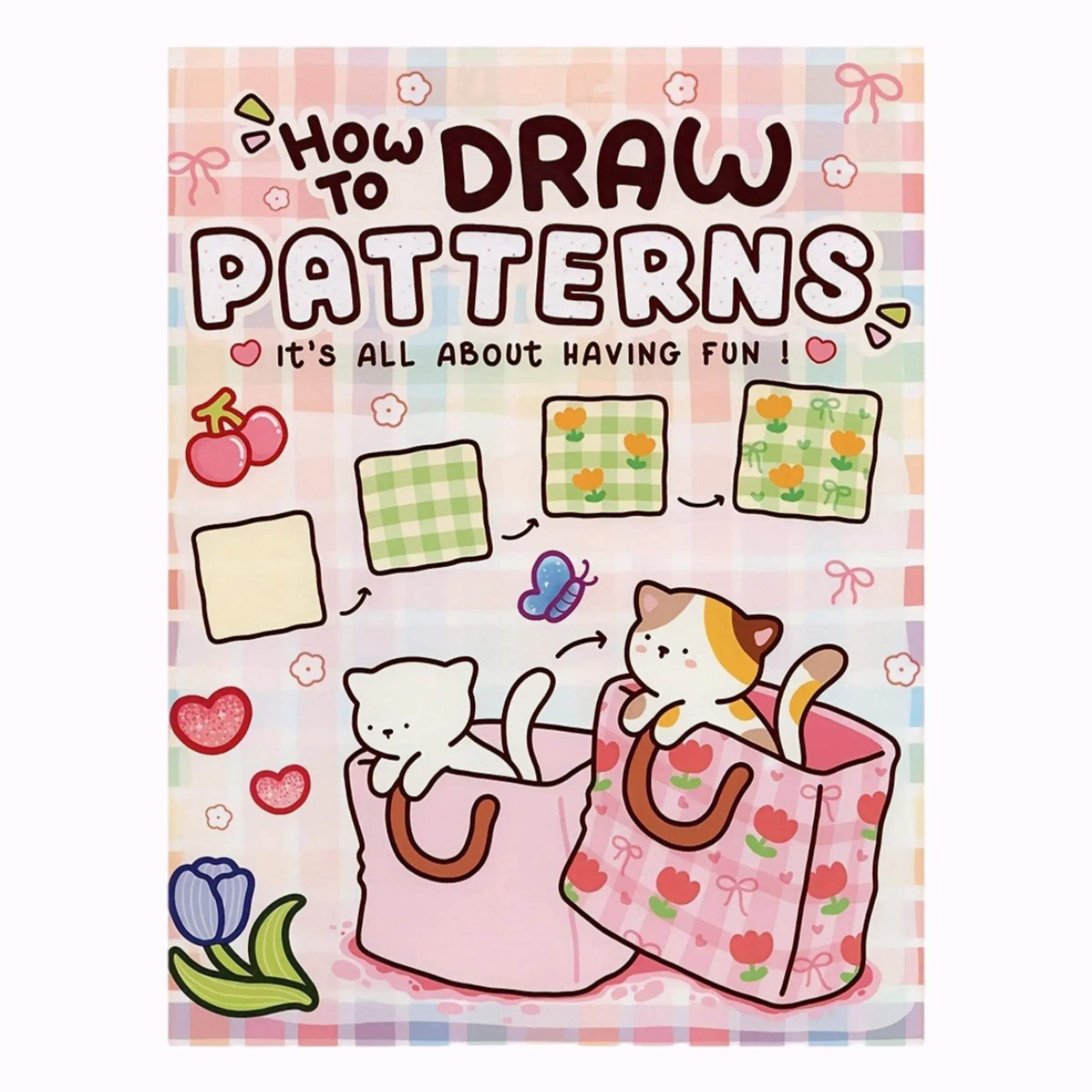 How to Draw Simple Fun Patterns Coloring Book for All Ages, Large-Size High-Quality Paper, Doodle Book Gift for Art Enthusiasts, Drawing Book