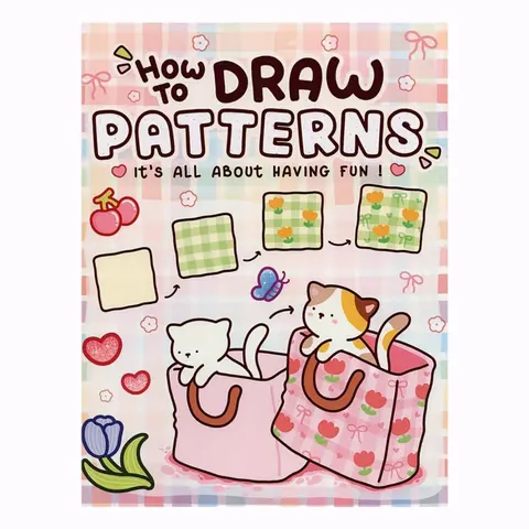 How to Draw Simple Fun Patterns Coloring Book for All Ages, Large-Size High-Quality Paper, Doodle Book Gift for Art Enthusiasts, Drawing Book