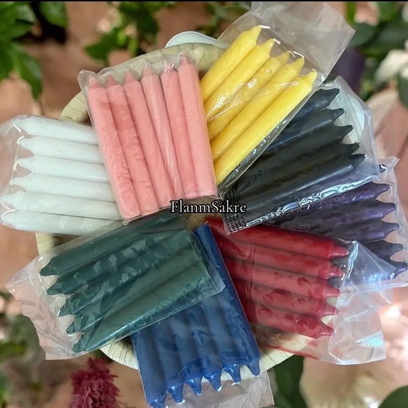 6” Ritual Spell Candles for Altar Use | Set of 5 Chime Candles | Meditation, Prayer & Intention Setting