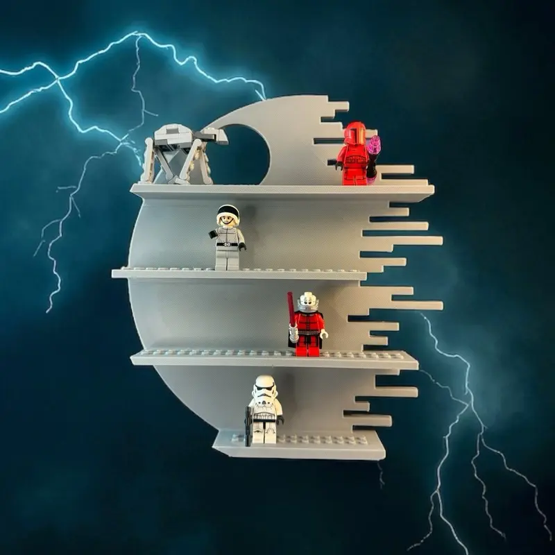 Death Star Display Shelf for your Brick Building Creations from a Galaxy Far, Far Away