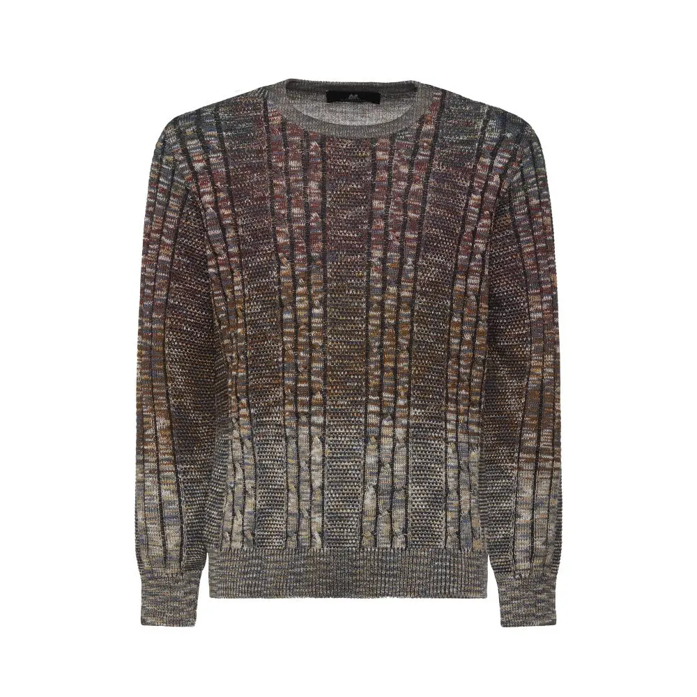 Montechiaro Multi-Colored Italian Sweater 30073510M