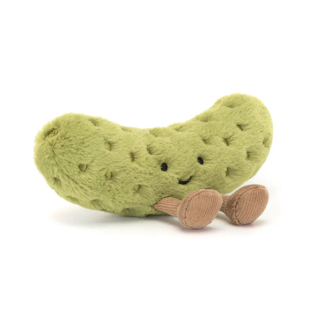 Jellycat Amuseables Cucumber - Soft and Huggable Plush Toy, Inspired Collectible, Perfect for Décor, Gifts or Plush Enthusiasts, Bolsters, Keychains
