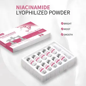 Nicotinamide Freeze-Dried Powder Set, Skincare Serum, Smooth Moisturizing Hydrating Care, Moisture, Liquid Form, Non-Flammable, Single Item