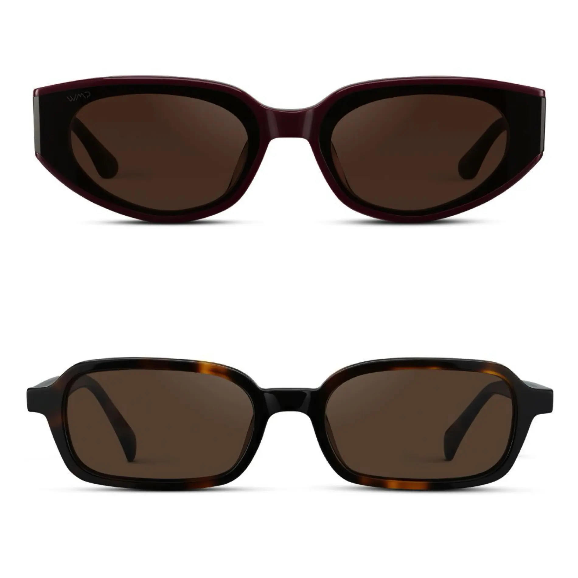The Cool Girl Bundle Trendy Rectangle Sunglasses Sunglasses