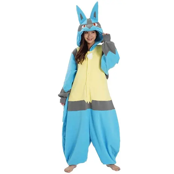 Adult Pokemon Lucario Kigurumi Costume