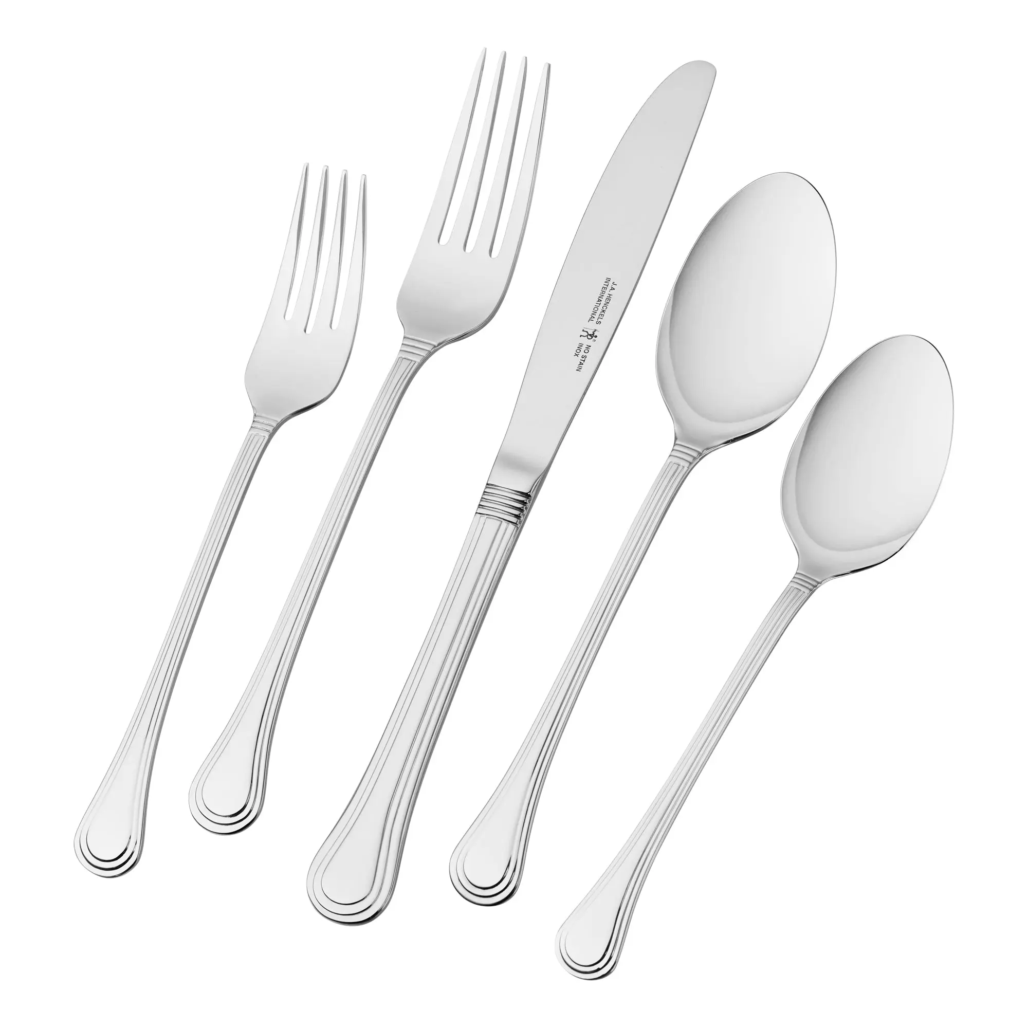 Henckels Astley 65-Piece 18/10 Stainless Steel Flatware Set