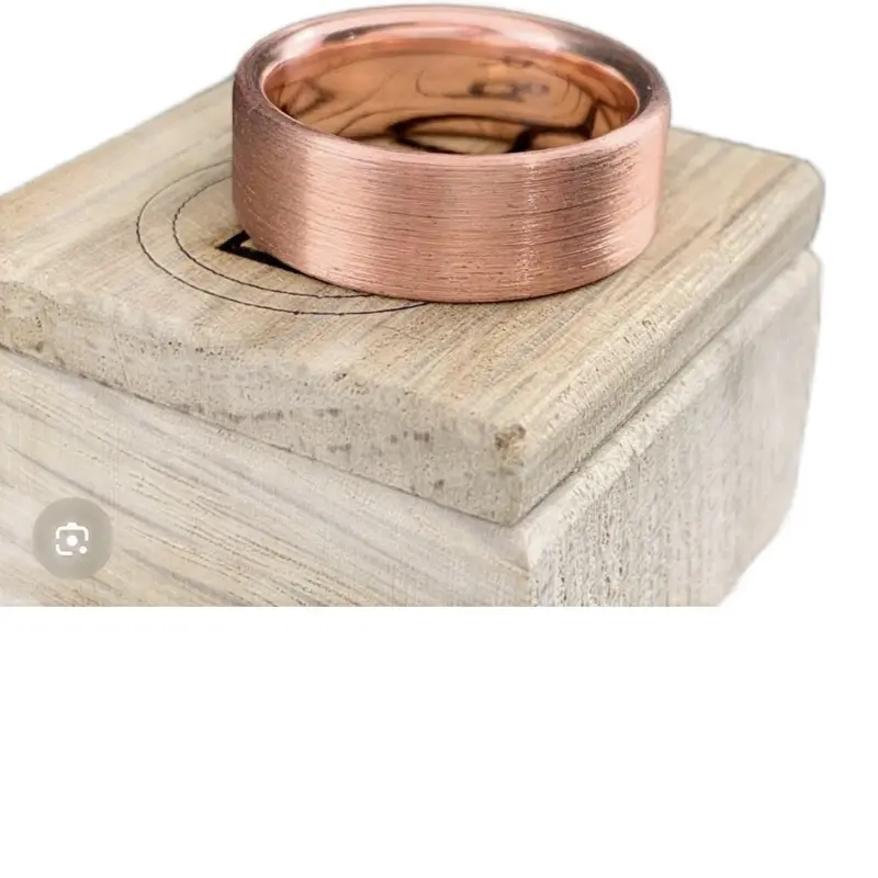 Real Copper Rings, Adjustable Couples Rings with Geometric Shape, Customized Casual Fashion Costume Jewelry, Ideal Gift Idea