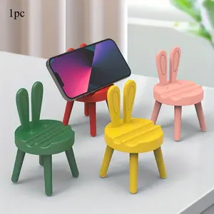 1pc Chair Design Desktop Phone Holder Stand For Home, Office, 6 Colors Available
