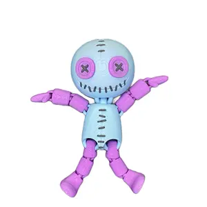 Articulated stitched doll