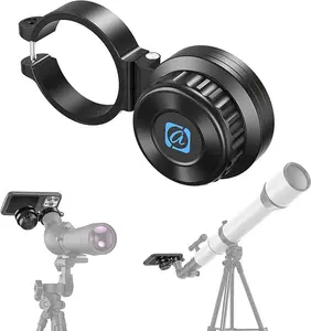 APEXEL Magnetic Telescope Phone Adapter, Aluminum Foldable Photo Adapter Fits All Smartphone, Universal Phone Mount for Binocular, Monocular, Microscope, Spotting Scope. (Includes Magnetic Patch)