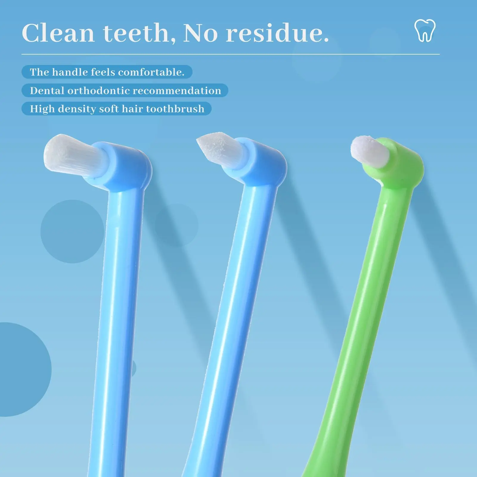 End Tuft Toothbrush - Soft Fine Bristles | Braces-Specific Design, Precise Cleaning for Hard-to-Reach Spots, Teeth & Gums Care
