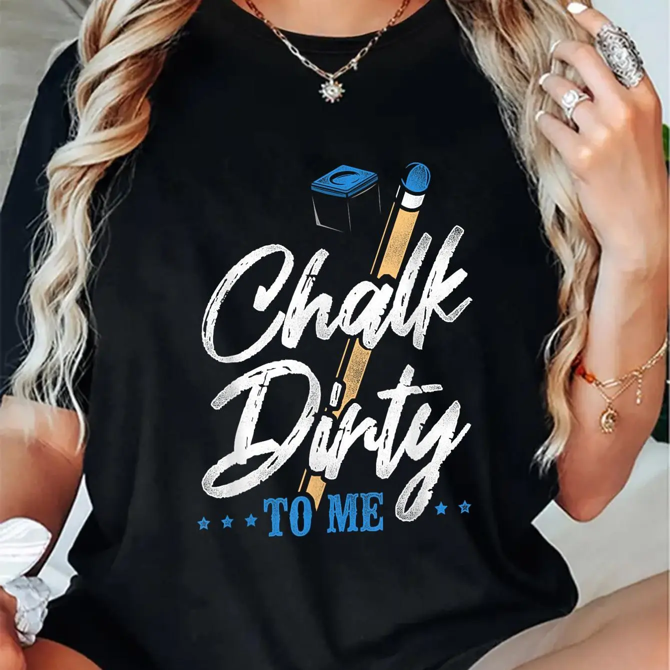 Cotton Billiards Pool Player Ball Pun Vintage Chalk Dirty To Me T-Shirt Shirt