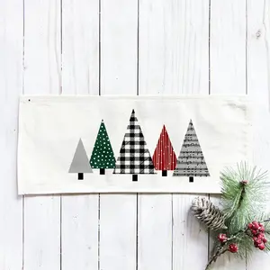PANEL ONLY:  RECTANGLE Holiday Panel: Winter Ugly Sweater; Christmas Tree MUSIC NOTES TREES