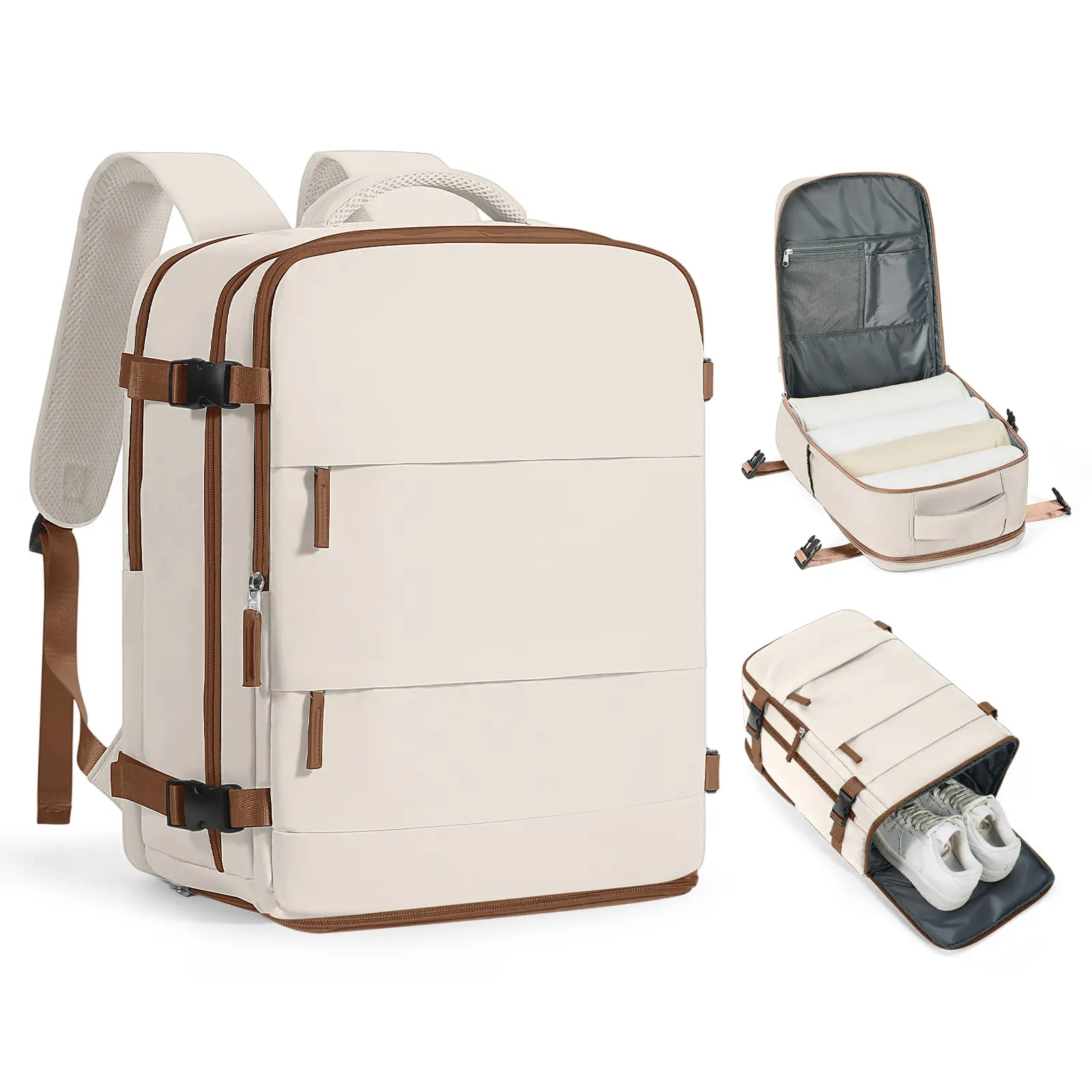 Airline-Approved Under-Seat Carry-On Personal Item Travel Bag - 18x14x8in High-Capacity Weekend Luggage, Portable Overnight, Comfortable & Sturdy Airline Style Bag for Men & Women, Weekend Luggage Bag, Portable Overnight Bag