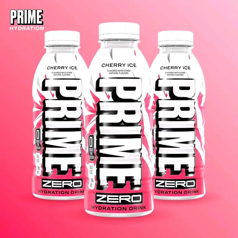 Prime Hydration Sugar-Free Sports Energy Drink - Cherry Ice Flavor, 16.9 fl oz Bottle, No Added Sugar Sports Beverage, No Added Sugar Sports Drink