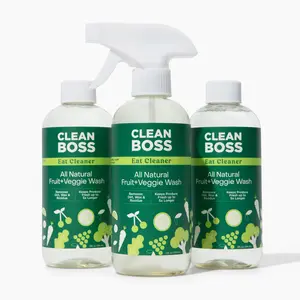 Fruit & Vegetable Wash Spray – Removes Pesticides & Wax Naturally | 12 oz + 2 Bonus Refills