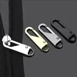 5pcs Zipper Puller Repair Kit | Universal Zipper Replacement Sliding Handle, Suitable for Bags, Clothes, Wallets - Easy Installation, Durable and Long-lasting, Stainless Steel, Mixed Color