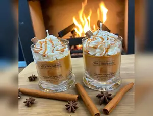Caramel Pumpkin Latte Candle 13oz. Soy Candle/Strong Scented Candle/Pumpkin Candle/Holiday Candle/Fall Candle