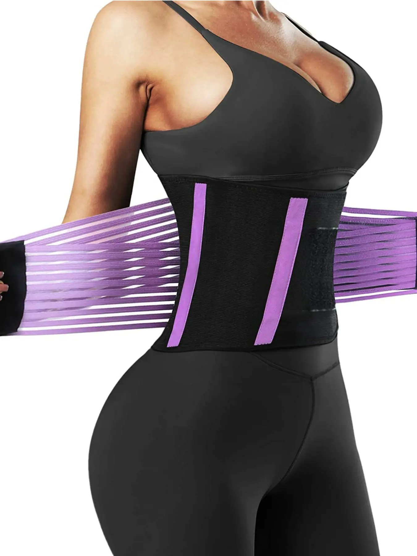 Women's Waist Trainer Belt, Adjustable Elastic Sports Waistband, Postpartum Belly Control, Fitness Waist Cincher, All Seasons, Exercise Waistband, Waist Training Belt