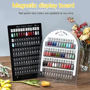 Magnetic Detachable Nail Color Display Board, Acrylic Gel Polish Swatch Palette, Nail Art Testing & Sampling Tool, Manicure, Nail Art Set