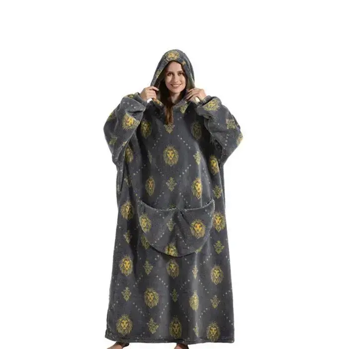 Sweatshirt Oversized Thermal Pullover Lazy Sweatshirt Extra Long Blanket Hoodie Wearable BlanketGift Sweatshirt Oversized Thermal Pullover Lazy Sweatshirt Extra Long Blanket Hoodie Wearable BlanketGift