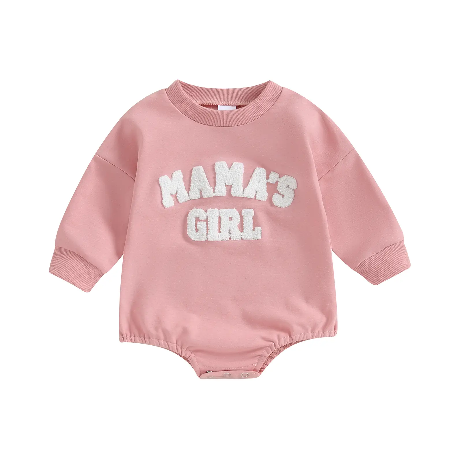 Toddler Baby Girl Clothes Embroidery Mama's Girl Sweatshirt Romper Oversized Bodysuit Onesie Infant Baby Girls Outfit