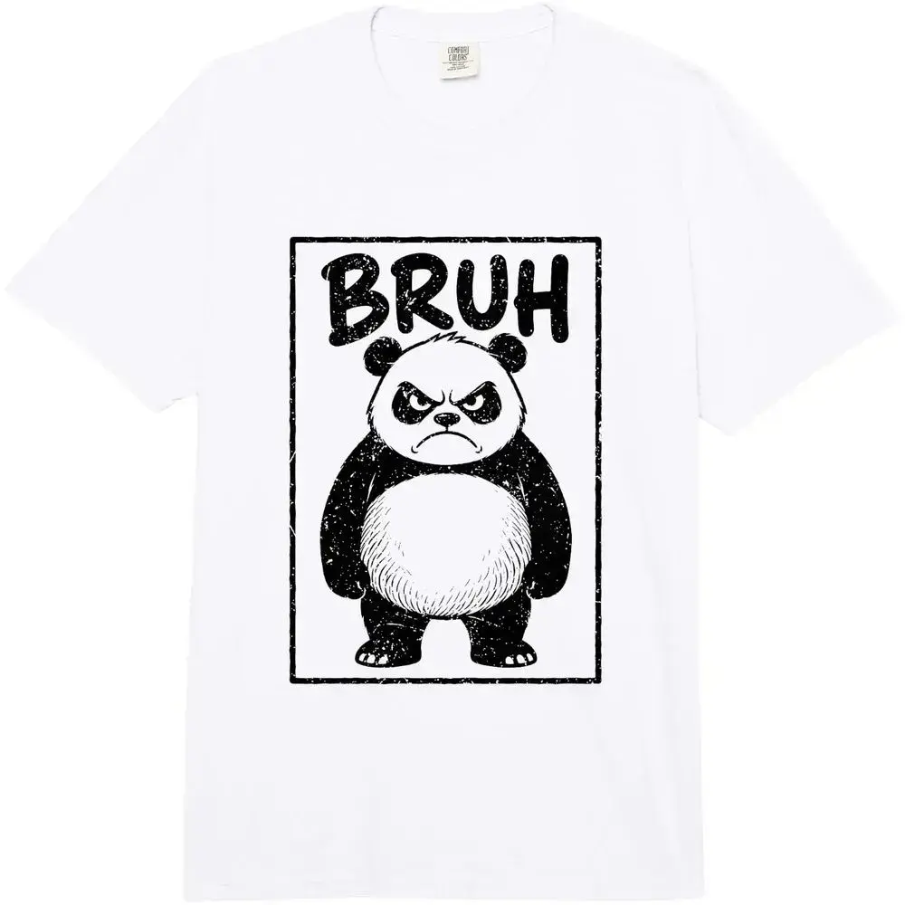 Cool Bruh Panda T-Shirt for Men, Women, Boys, Girls, Teens & Youth — Comfort Colors Heavyweight T-Shirt
