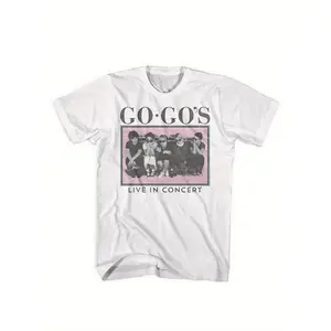 Women's 60s-70s Vintage Graphic Tees Punk Rock Band Graphic T-Shirt Soft Cotton Casual Short Sleeve Round Neck Girl Tshi All Size Cotton T-Shirt