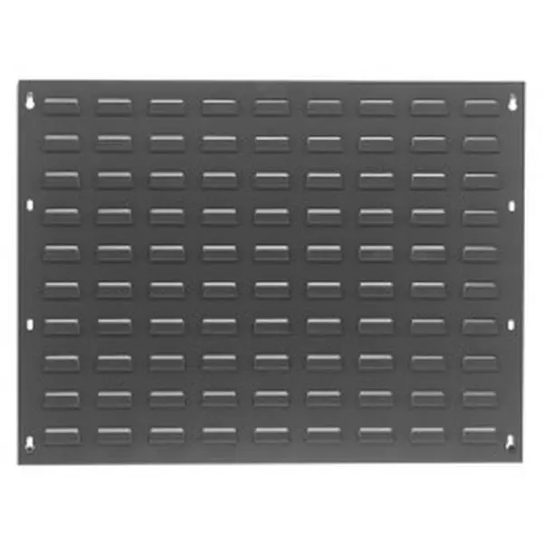 Gray Steel Wall-Mount Louvered Room Divider, 27x21 in.