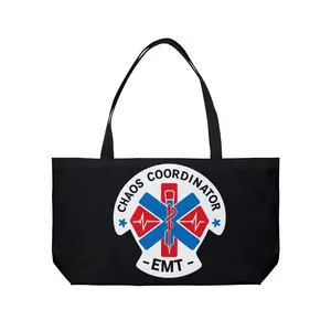 EMT Chaos Coordinator Weekender Tote Bag, Perfect for Emergency Medical Responders, Nurses, Gift for Health Workers, Beach Bag, Travel Bag