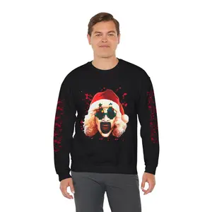 Terrifier Art The Clown Santa Unisex Heavy Blend™ Crewneck Sweatshirt