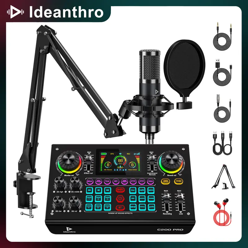 Ideanthro 2026 New Sound card C100PRO-P15 Upgraded Version C200PRO