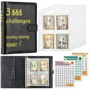 100 Days Money Saving Challenge Coin Envelope Budget Storage Book, Mini 100 Envelopes, Easy and Fun Way to Save $5,050, Budget Binder