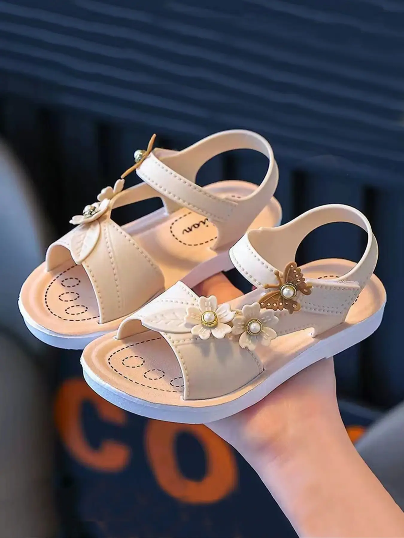New 2026 Kids' Summer Fashion Princess Style Beach Fancy Sandals, Soft Sole Toddler Girls' Casual Student Sandals, Outdoor Sports & Leisure School Shoes, Soft Soled Sandals