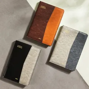 3 PCS Vintage Leather Book Cover Set, Business Notebook A5 Journal, 96 Pages, Office School Supplies, Durable Protection