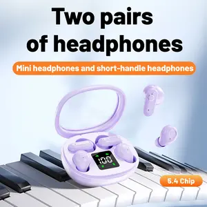 mini invisible noise cancelling earbuds, 2-in-1 multifunctional gaming earbuds, wireless 5.4 quick connection, 24-hour alternating use time, high fidelity sound quality, suitable for sleeping, gaming, and working bluetooth earbuds，tiktokshopcreatorpicks