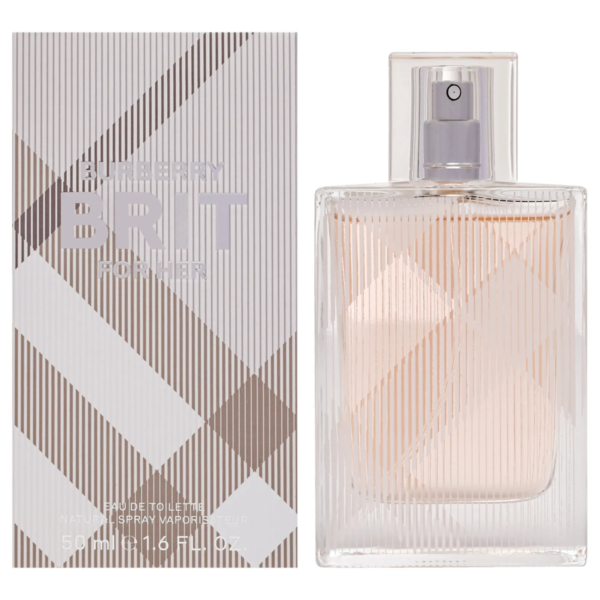 BURBERRY Brit for Her Eau de Toilette, Classic Natural Spray for Women, Fragrance for Daily Wear, 1.6 oz / 50ml