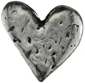 Heart Pocket Stone — Pewter Love Talisman for Everyday Carry
