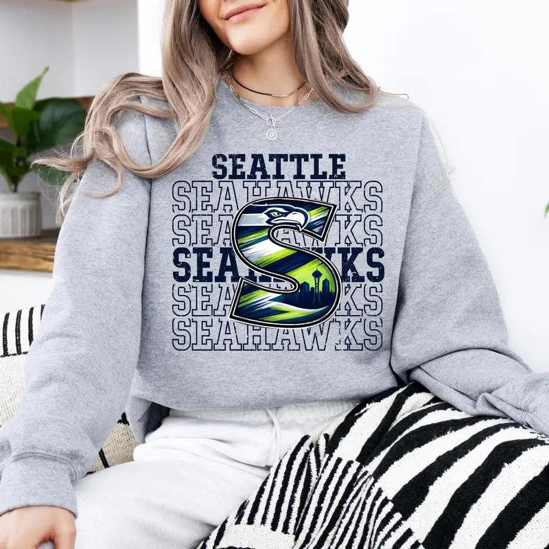 Vintage Seattle Seahawks Sweatshirt, Football Fan Gift