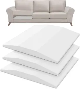 Foamagic 40D High-Density Trapezoidal Foam Couch Cushion Support for Sagging Seats 20" x 20" White Set of 1/2/3 Quick Easy Installation All Seasons Comfort Enhancer. (Not a cushion, placed under the sofa cushion)