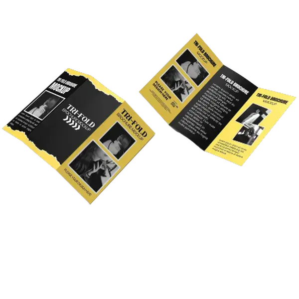 1,000 Custom Tri-Fold Flyers and Brochures - Premium-Quality Design Versatile Sizes and Folds for Trade Shows and Promotional Mailings