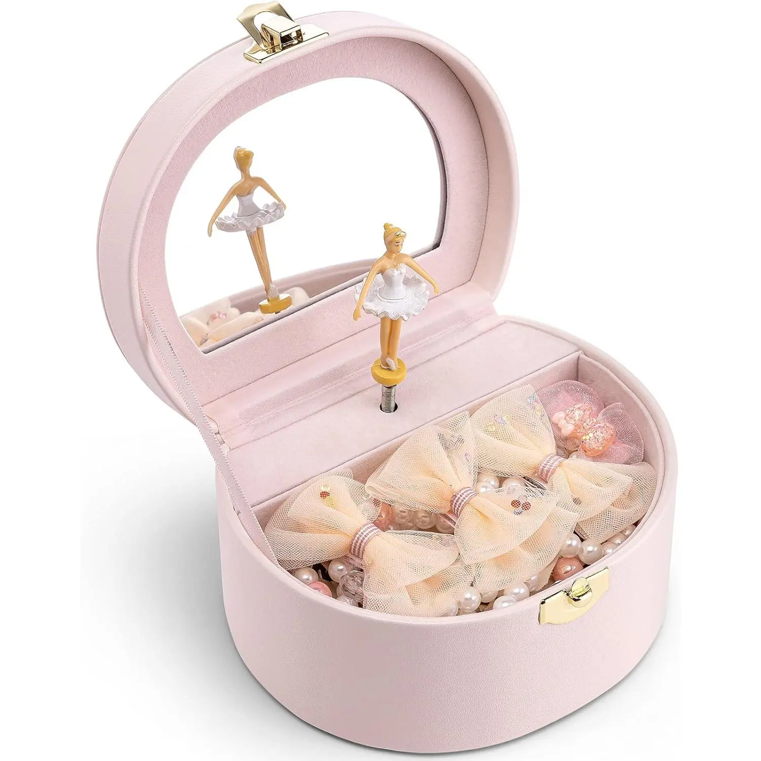 Musical  Box for Girls, Small   Box with Ballerina for Party Bedroom Decor, Bithday  for Girl - Light