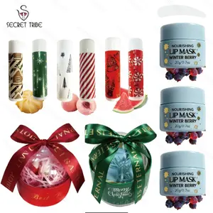 9-Piece Lip Care Set, Exfoliating & Nourishing Lip Balm, Moisturizing Lip Mask, Perfect for Chapped Lips, Holiday Parties, Christmas Gift